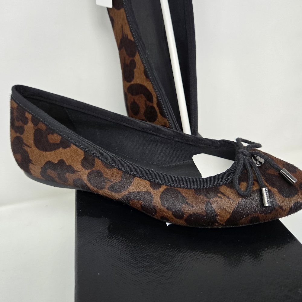 COACH Lara Wildbeast Haircalf Flats NIB